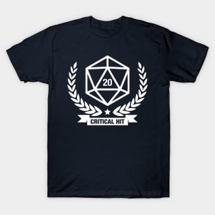 Dungeons and Dragons Critical Hit Roll - Gaming T-Shirt